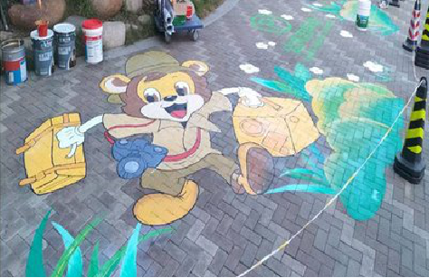 德阳夏季画地面彩绘会遇到的问题