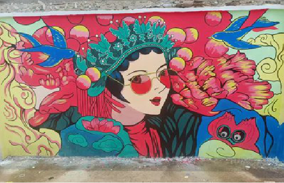 德阳墙体彩绘-网红墙