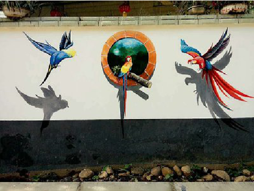 德阳视觉错位-3D墙绘设计