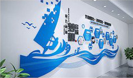 德阳海浪主题文化墙如何设计？