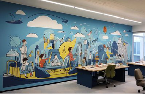 德阳办公室墙绘的特点。