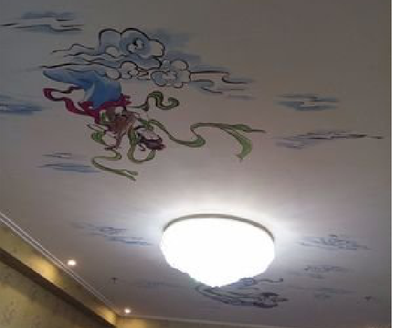 德阳如何快速绘制天花板上的手绘墙？