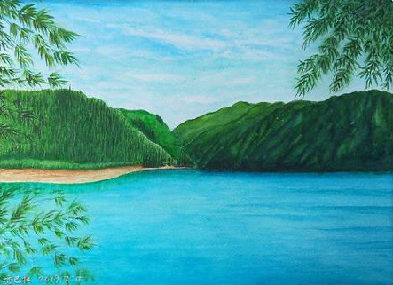 德阳在墙绘中，如何绘画绿水青山？