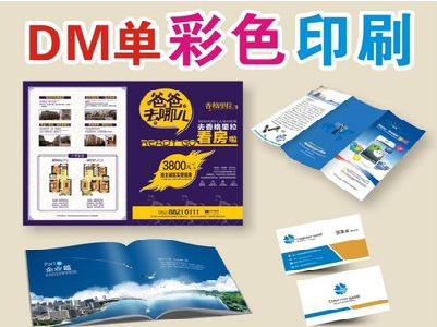 德阳单页印刷，色彩搭配简单。