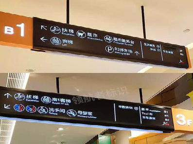 德阳如何通过商场标识牌引导客流分布？